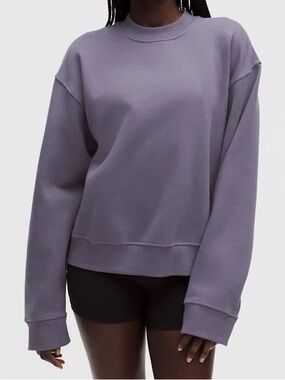 Lululemon Women’s Steady State Oversized Crew Sweatshirt Grape Mist XL NWT
